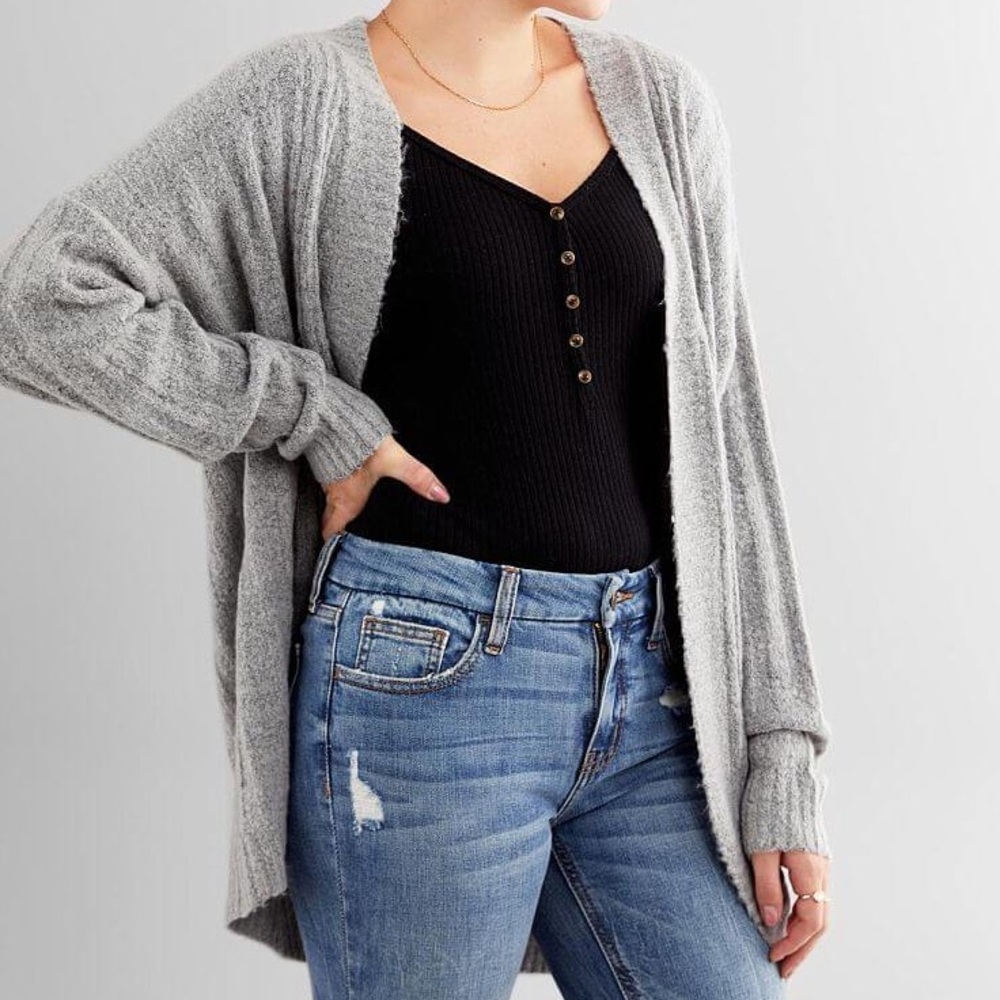 Heather Grey Cardigan